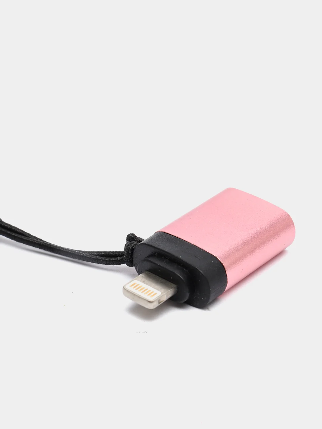 Сиреневый адаптер-переходник с USB  на lightning Apple