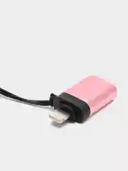 Сиреневый адаптер-переходник с USB  на lightning Apple