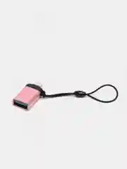 Сиреневый адаптер-переходник с USB  на lightning Apple