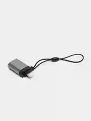 Тёмно-серый адаптер-переходник с USB  на lightning Apple