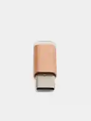 Медный адаптер-переходник с micro-USB (мама) на Type-C (папа)