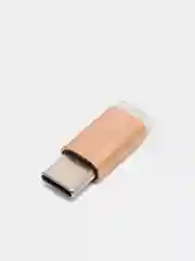 Медный адаптер-переходник с micro-USB (мама) на Type-C (папа)