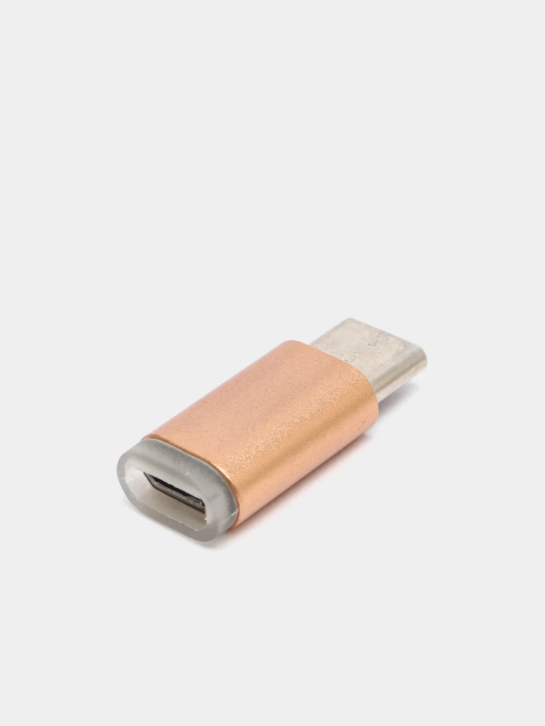 Медный адаптер-переходник с micro-USB (мама) на Type-C (папа)