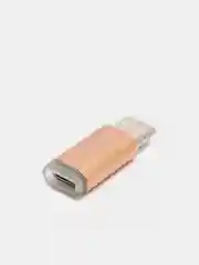 Медный адаптер-переходник с micro-USB (мама) на Type-C (папа)