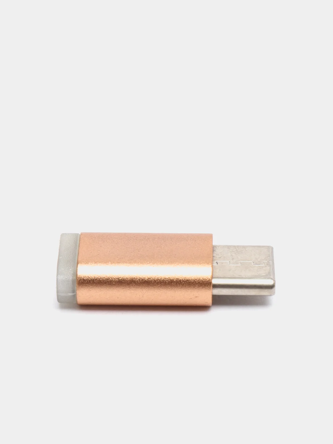 Медный адаптер-переходник с micro-USB (мама) на Type-C (папа)