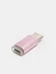 Сиреневый адаптер-переходник с micro-USB (мама) на Type-C (папа)