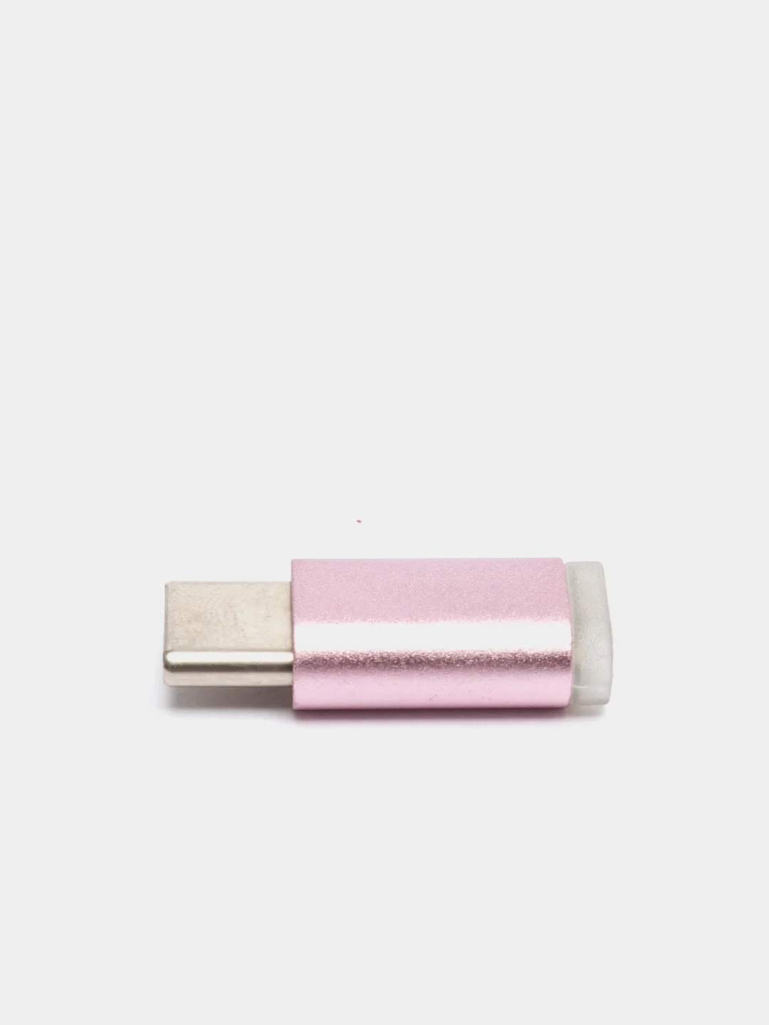 Сиреневый адаптер-переходник с micro-USB (мама) на Type-C (папа)