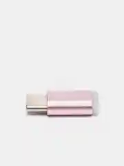 Сиреневый адаптер-переходник с micro-USB (мама) на Type-C (папа)