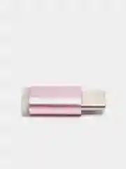 Сиреневый адаптер-переходник с micro-USB (мама) на Type-C (папа)
