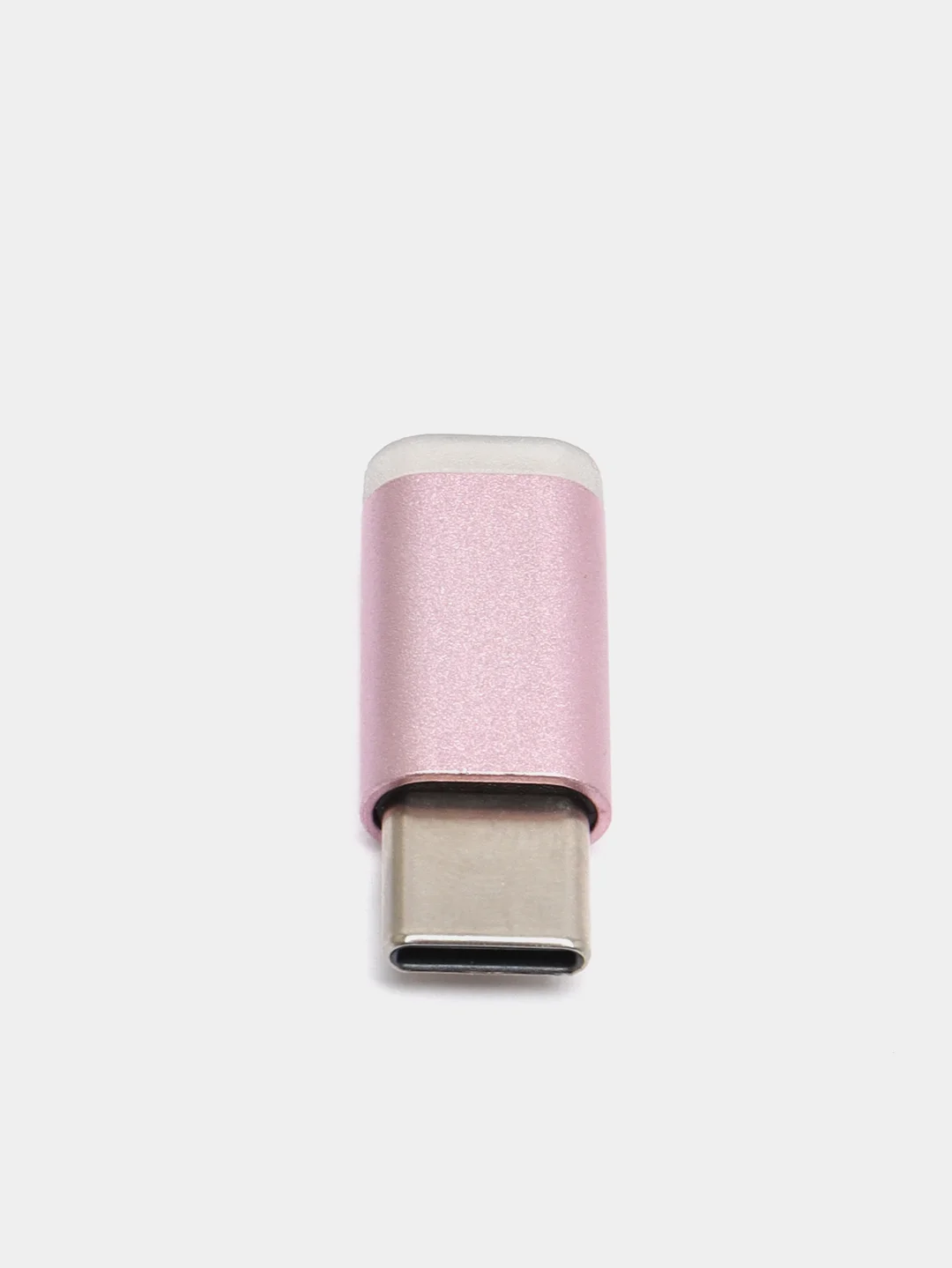 Сиреневый адаптер-переходник с micro-USB (мама) на Type-C (папа)