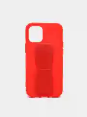 Красный чехол для iPhone 12 mini противоударный, с подставкой под магнитный держатель
