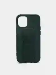 Зеленый чехол для iPhone 12 mini противоударный, с подставкой под магнитный держатель