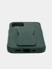 Зеленый чехол для iPhone 12 mini противоударный, с подставкой под магнитный держатель