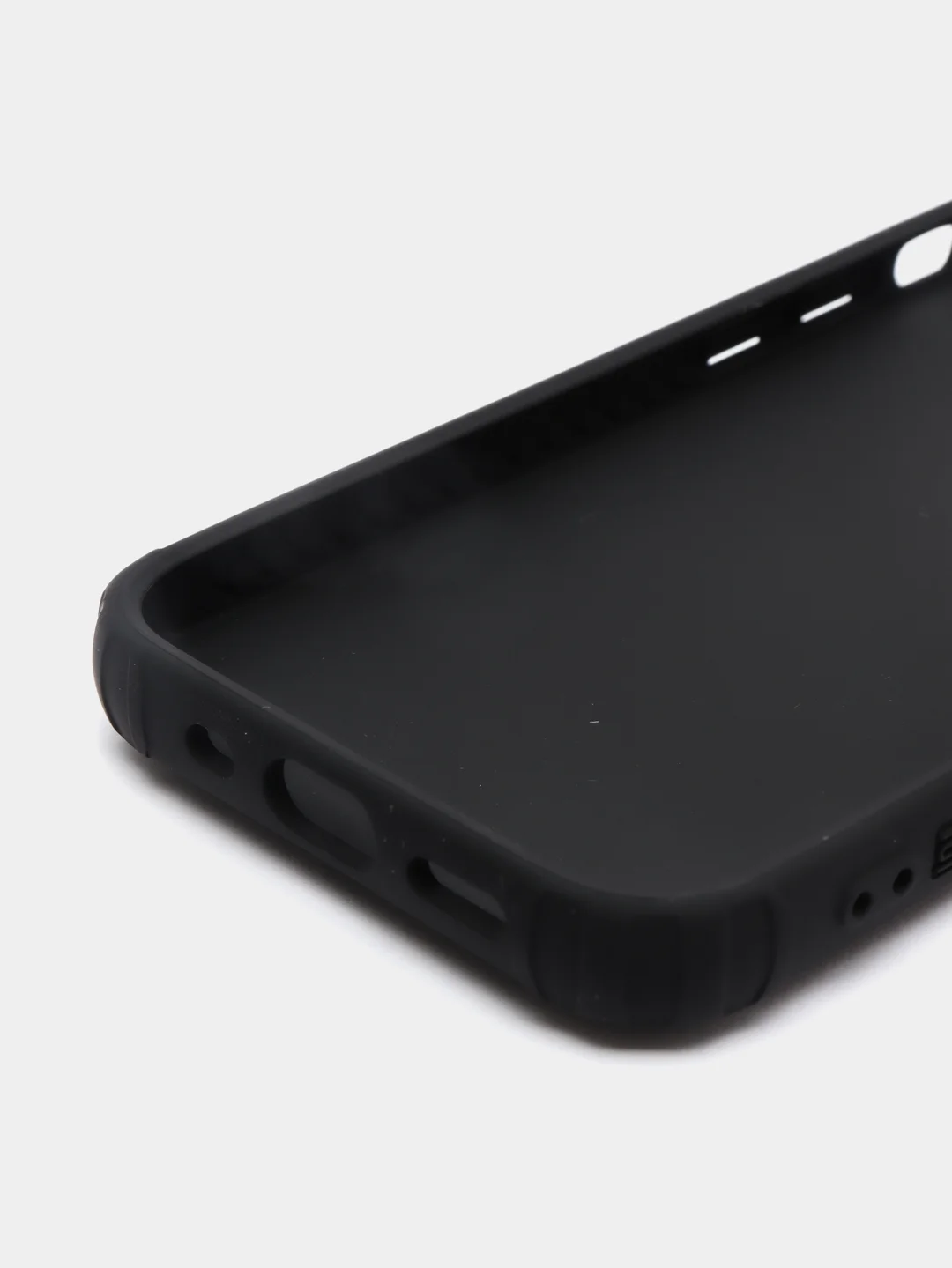 Черный чехол для iPhone 12 mini противоударный, с подставкой под магнитный держатель