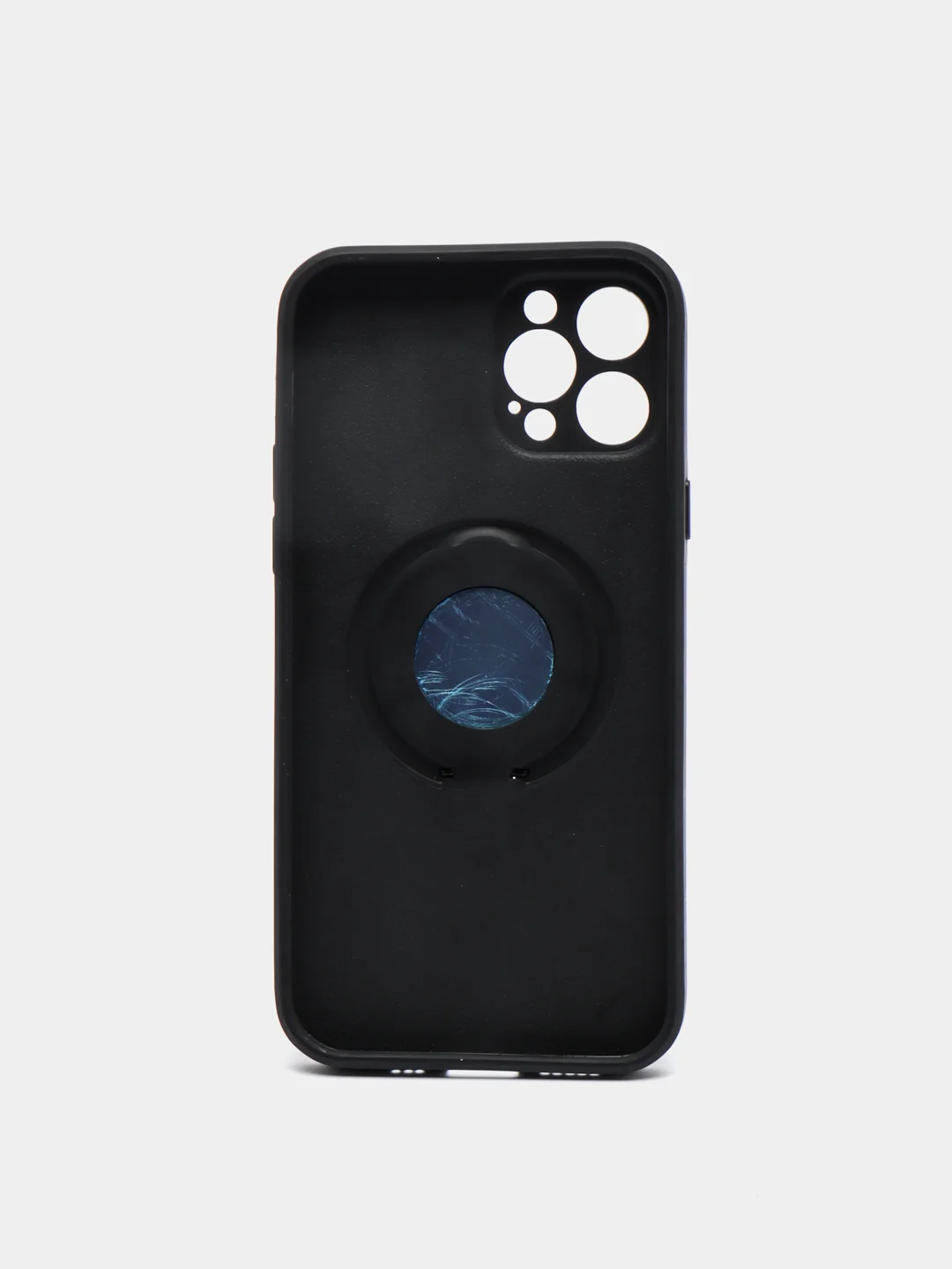 Черный чехол для iPhone 12 Pro противоударный, с подставкой под магнитный держатель