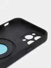 Черный чехол для iPhone 12 Pro противоударный, с подставкой под магнитный держатель