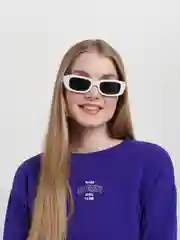 Белый солнцезащитные очки