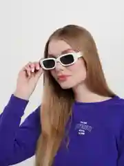 Белый солнцезащитные очки