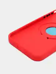 Красный чехол для iPhone 12 Pro противоударный, с подставкой под магнитный держатель