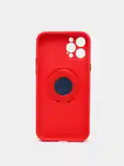 Красный чехол для iPhone 12 Pro противоударный, с подставкой под магнитный держатель