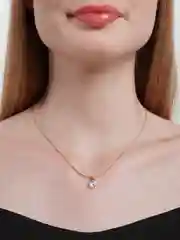 Золотой чокер с подвеской