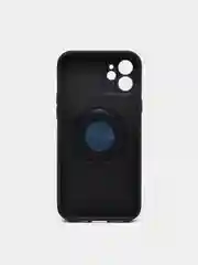 Черный чехол для iPhone 12 противоударный, с подставкой под магнитный держатель