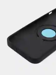 Черный чехол для iPhone 12 противоударный, с подставкой под магнитный держатель