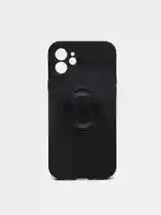 Черный чехол для iPhone 12 противоударный, с подставкой под магнитный держатель