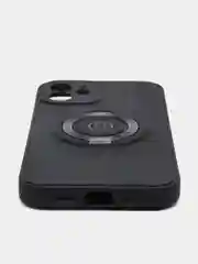 Черный чехол для iPhone 12 противоударный, с подставкой под магнитный держатель