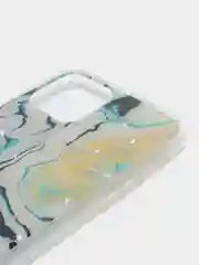 Желтый чехол для iPhone 11 Pro с принтом мрамор