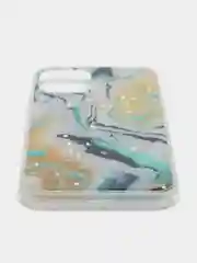 Желтый чехол для iPhone 11 Pro с принтом мрамор