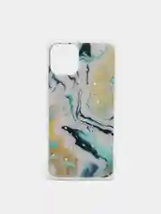 Желтый чехол для iPhone 11 Pro с принтом мрамор