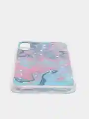 Розовый чехол для Iphone X / Xs с принтом мрамор