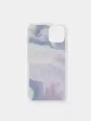 Фиолетовый чехол для iPhone 11 Pro с принтом мрамор