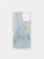 Голубой чехол для iPhone 11 Pro с принтом мрамор