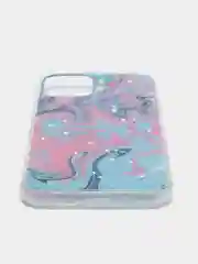 Розовый чехол для iPhone 11 Pro с принтом мрамор