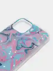 Розовый чехол для iPhone 11 Pro с принтом мрамор