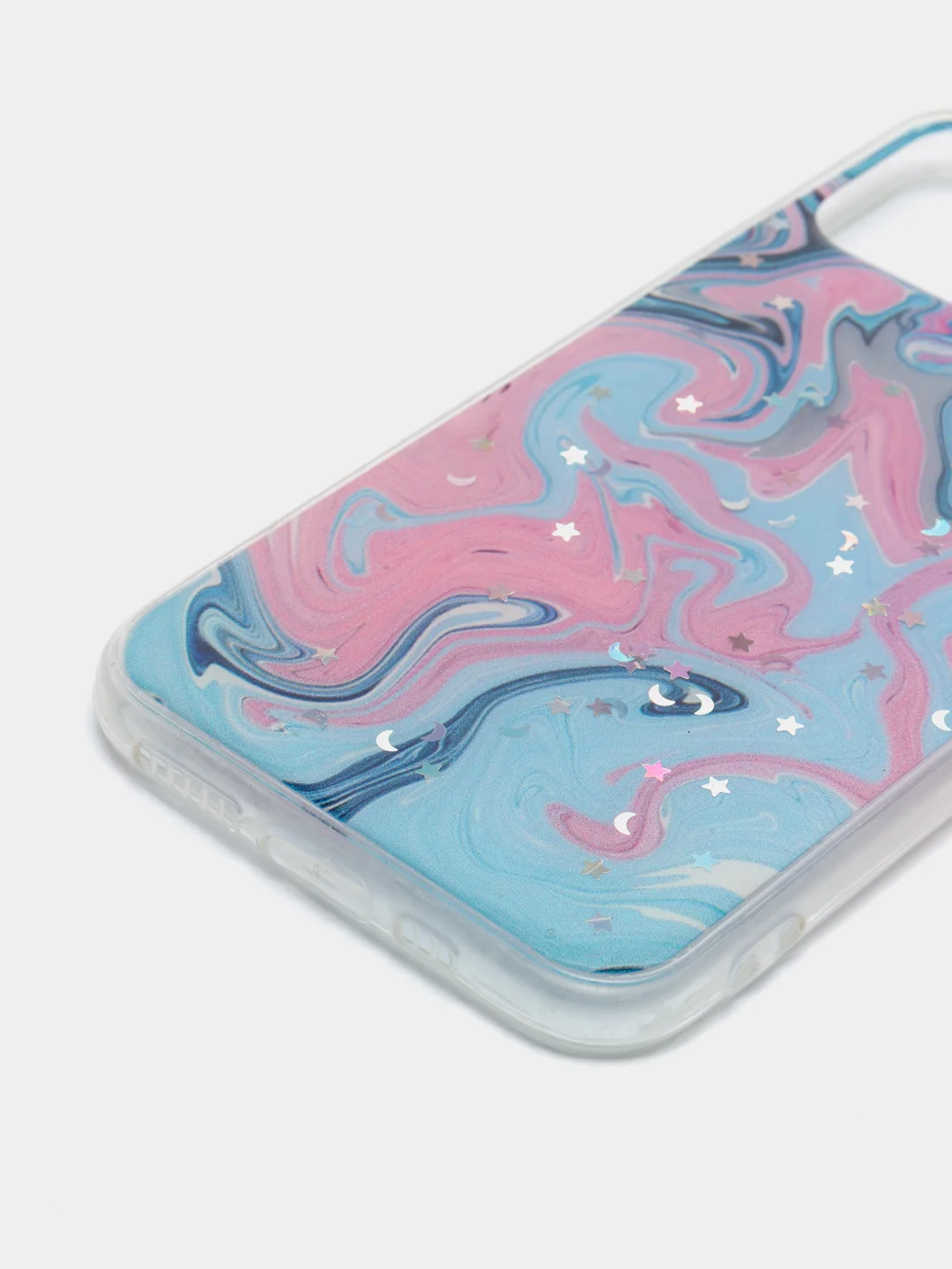 Розовый чехол для iPhone 11 Pro с принтом мрамор