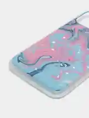 Розовый чехол для iPhone 11 Pro с принтом мрамор