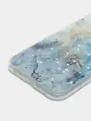 Голубой чехол для Iphone Xr, 10r с принтом мрамор
