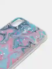 Розовый чехол для Iphone Xr, 10r с принтом мрамор
