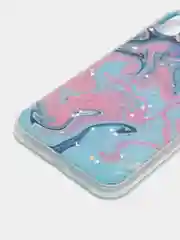Розовый чехол для Iphone Xr, 10r с принтом мрамор