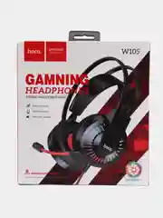 Красный игровые наушники Hoco W105, полноразмерные