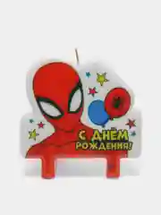 Рыжий свечи в торт "С Днем Рождения". Мстители, Человек-паук, Бэтмен, DC, Marvel