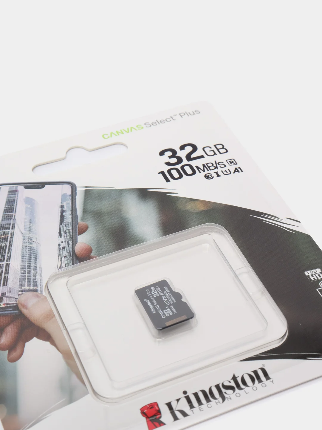 Карта памяти MicroSDHC Kingston 32 GB 100Mb/s, class 10 (без адаптера)