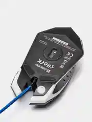 Игровая проводная мышь с подсветкой + коврик, Defender Shock GM-110L, 6 кнопок