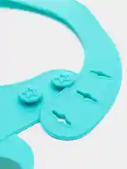 Лазурный слюнявчик силиконовый для кормления,слюнявчик с кармашком, детский нагрудник для кормления