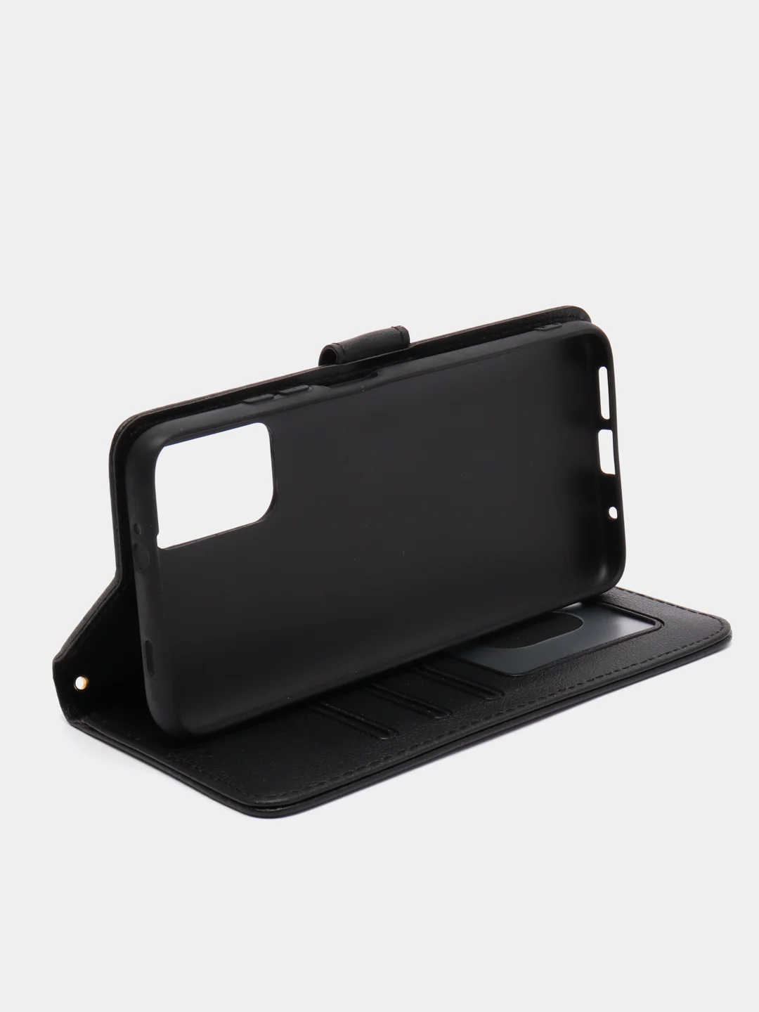 Черный кожаный (PU) чехол книжка Xiaomi Redmi 9T ( Редми 9Т )