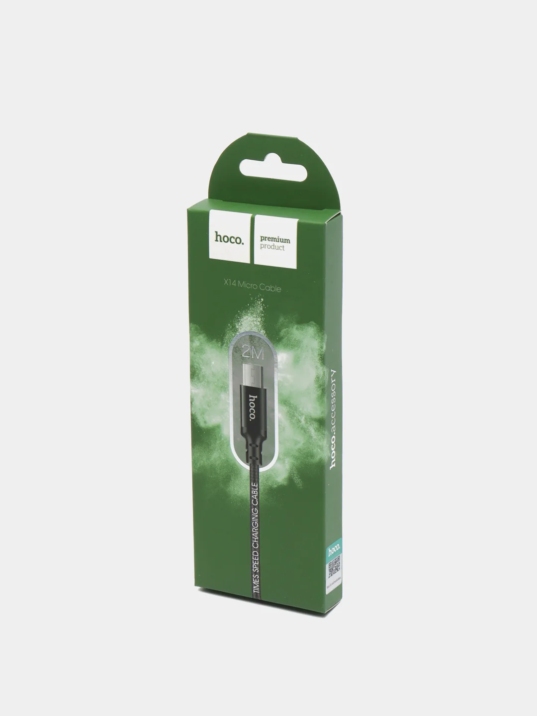 Черный кабель для зарядки Micro-USB Hoco X14, ЗАРЯДНЫЙ кабель 2 М