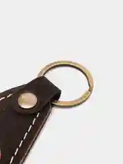 Брелок для ключа кожаный, трёхслойный, с логотипом